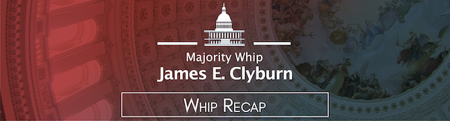 Majority Whip Clyburn Whip Press Release